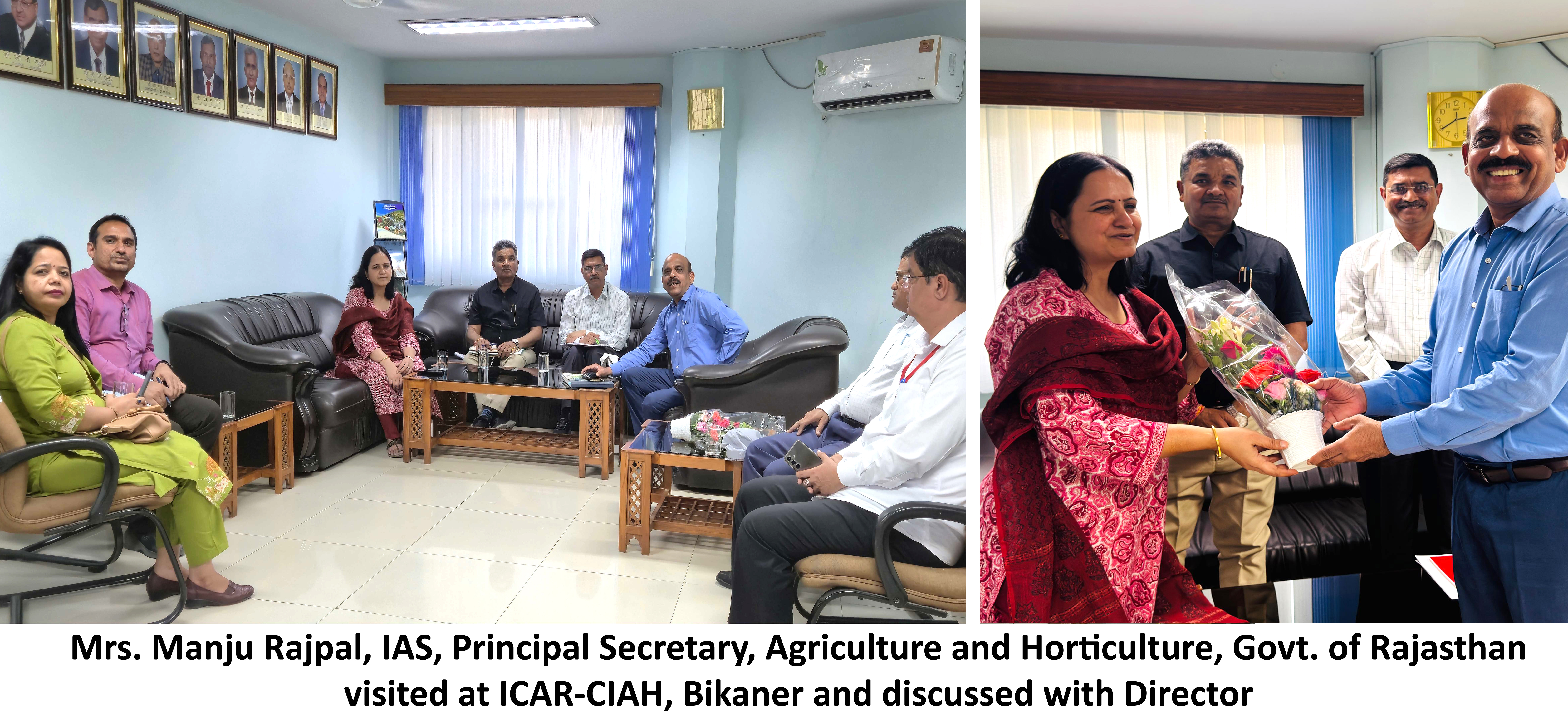 Visit of IAS Manju Rajpal